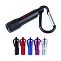 Aluminum Carabiner With LED Flashlight